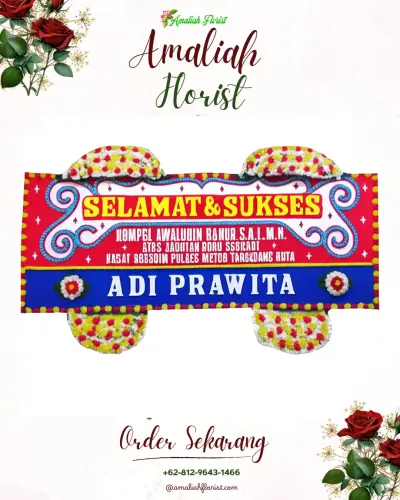 Karangan Bunga Ucapan Selamat di Kutawaluya